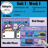 Kindergarten Wonders Unit 1 Week 1 - GOOGLE SLIDES - Dista