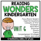 Kindergarten Wonders Unit 6