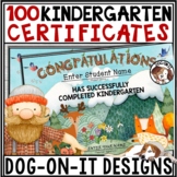 Kindergarten Woodland Graduation Certificates Editable