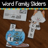 Kindergarten Word Family SLIDERS
