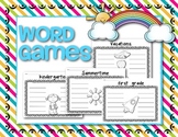 FREEBIE: Kindergarten Word Games Great for End of the Year