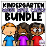 Kindergarten Word Wall Cards Bundle - Math Word Wall - Sci