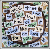 Kindergarten Word Wall Word Cards (135 Words- Fry's, Dolch