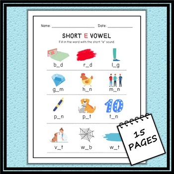 Kindergarten Worksheets | Phonics & Vowel Sounds | Short & Long Vowels