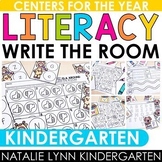 Kindergarten Write the Room Literacy Centers for the Year 
