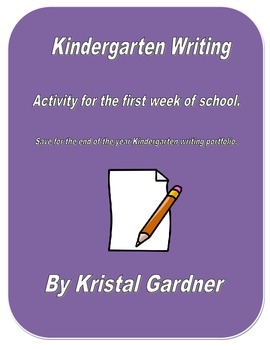Preview of Kindergarten Writing - 1st week of school