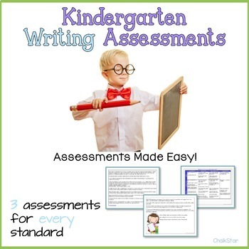 Preview of Kindergarten Writing Assessments and Rubrics
