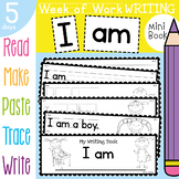 Writing Book - I am - Week of Sequenced Activities