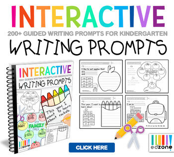 Kindergarten Writing Prompts: A Year of Guided Writing Distance Learning