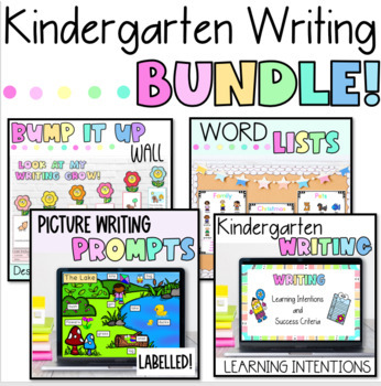 Preview of Kindergarten Writing Bundle | Visible Learning | Writing tools