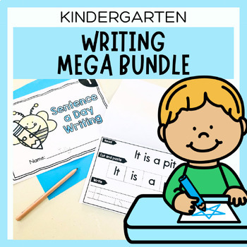 Preview of Kindergarten Sentence Writing Bundle | Decodable Sentence Building Booklets