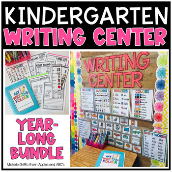 Preview of Kindergarten Writing Center Back to School Printables