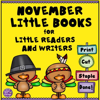 Preview of Kindergarten Writing Center - November Books for Little Readers and Writers