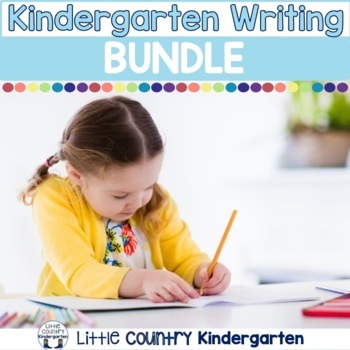 Preview of Kindergarten Writing Center for the Year - Kindergarten Writing Prompts & More