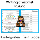 Writing Checklist and Rubric for Kindergarten and First Grade