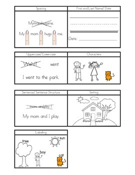 Preview of Kindergarten Writing Goals