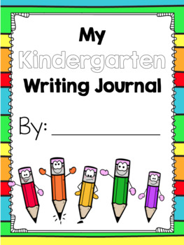 Kindergarten Writing Journal Cover by Alphabet Zoo | TPT