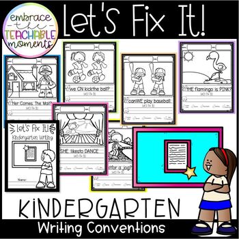 Preview of Kindergarten Writing: Let's Fix It!