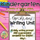 Kindergarten Writing | Opinion Unit | LOW Prep