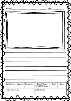 Preview of Writing Paper - Kindergarten-2nd Grade