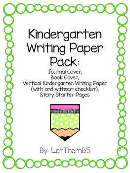Preview of Kindergarten Writing Paper Pack