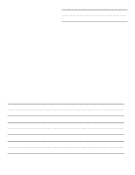 Kindergarten Writing Paper With Picture for Pre-K/K/1st by Miss