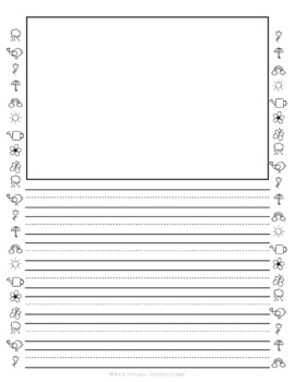 Primary Writing Paper with Picture Box