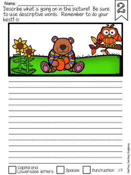 Writing Prompts for Kindergarten and First Grade by Creating Teaching ...