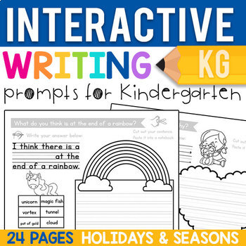 Preview of Kindergarten Writing Prompts: Holidays & Seasons