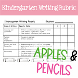 Kindergarten Writing Rubric