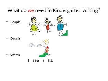 Preview of Kindergarten Writing Rubric