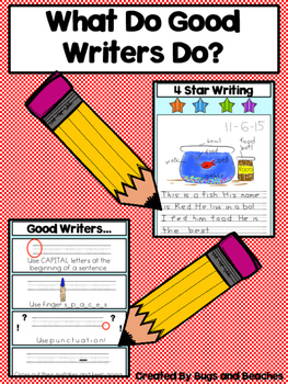 Kindergarten Writing Paper and Rubric by Caroline Grant