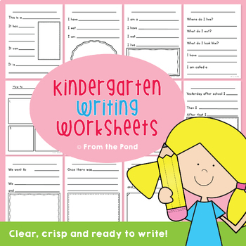 Preview of Kindergarten Writing Worksheets Pack