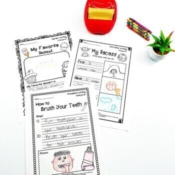 kindergarten writing prompts bundle opinion narrative informational how to