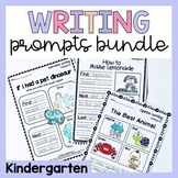Kindergarten Writing Prompts Bundle - Opinion, Narrative, Informational, How To