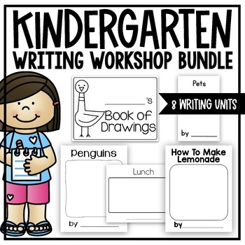 Preview of Kindergarten Writing Workshop Writing Unit Bundle