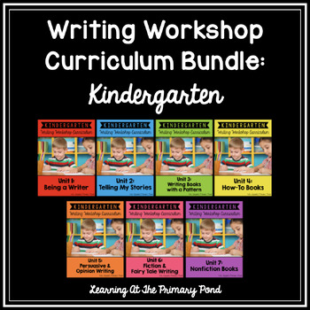 Preview of Kindergarten Writing Workshop Curriculum (Writing Units Bundle)