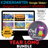 Kindergarten YEAR LONG BUNDLE Google Slides™ Powerpoint Al