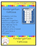 Kindergarten Yahtzee
