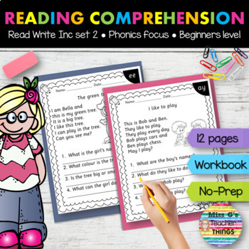 Preview of RWI Reading Comprehension Workbook 1: A Phonics Journey from Set 1 to Set 2