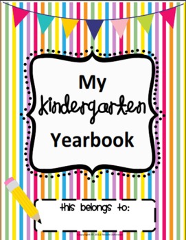 Preview of Kindergarten Yearbook