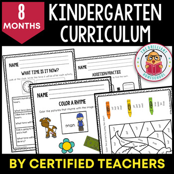 Preview of Kindergarten Yearlong Curriculum