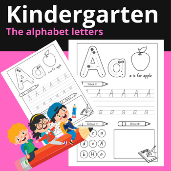 Preview of Kindergarten alphabet worksheets