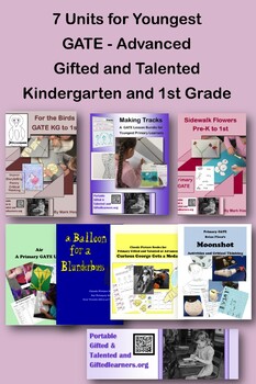 Preview of Kindergarten and 1st Grade GATE Bundle - Gifted and Talented and Advanced