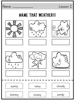 1st grade weather units