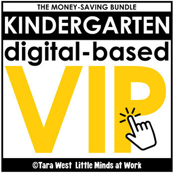 Preview of Kindergarten and First Grade Digital-Based Teaching Slides VIP BUNDLE