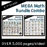Kindergarten and First Grade MEGA Math Bundle-Multi Grades