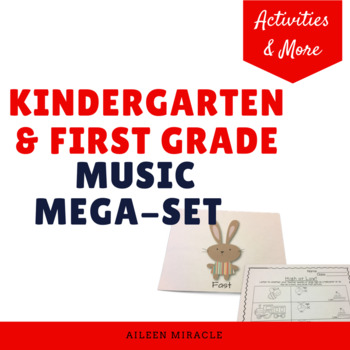 Preview of Kindergarten and First Grade Music Bundle