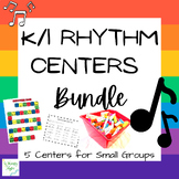 Kindergarten and First Grade Music Rhythm Centers Bundle