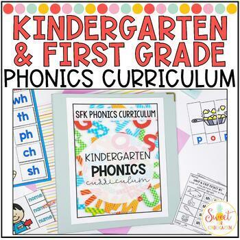 Preview of Kindergarten and First Grade Phonics Curriculum Mega Bundle